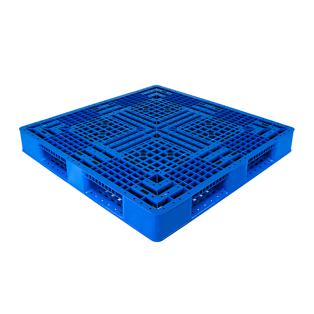 4-Way Entry Black Recycled HDPE Disposable Package Pallet for Storage and Transportation