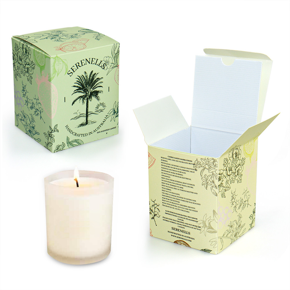 Custom Logo Waterproof Personal Brand Scented Candle Box Color Printing High Quality Product Packaging Paper Boxes