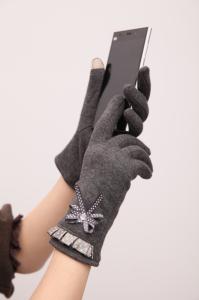 China lady dress gloves, touching effect, cute bow wholesale