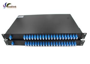 China Flattop Dual Fiber 0.8nm 40ch C21 DWDM Mux Demux wholesale
