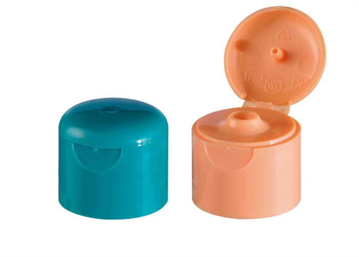 Body Lotion Plastic Bottle Caps , Customized Color Round Plastic Caps