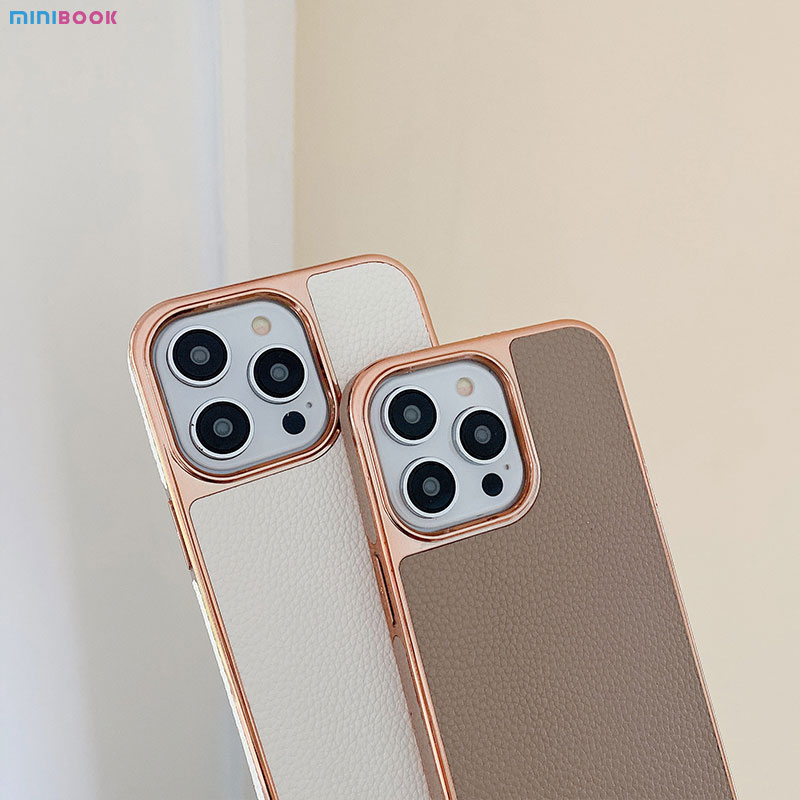 Full Cross Pebble Pattern PU Leather Mobile Phone Case for iPhone 13 14 15 Customized