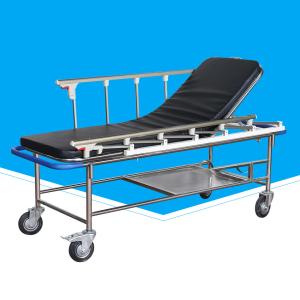 China 5 &quot; Diameter Wheels Hospital Bed Stretcher , Stable Patient Transfer Stretcher wholesale