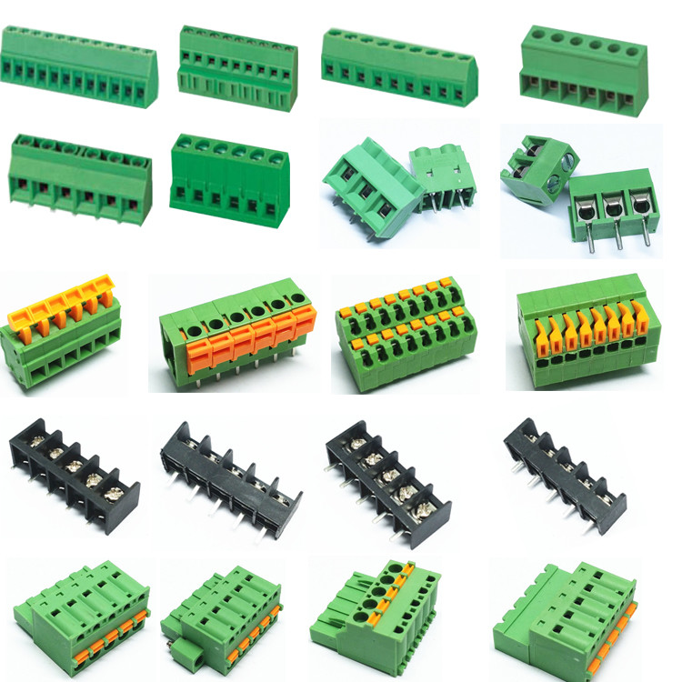 PCB screw terminal blocks 5.00/5.08mm ptch vertical through hole dip type