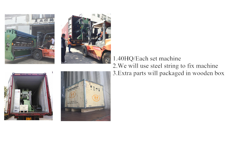 Plastic Shade Net Making Machine , 3-7.5kw Computerized Knitting Machine