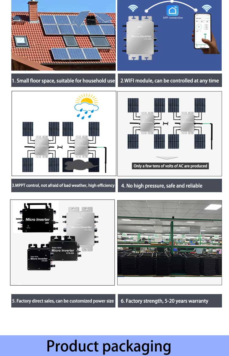 Wholesale Of New Features 2000W Solar Micro Inverter 800W Micro-Inverters Solar Cable Micro Inverter