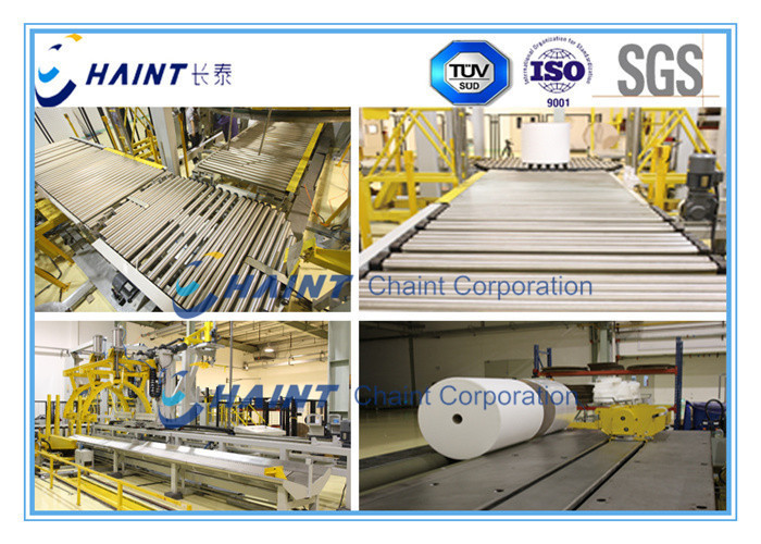 Industrial Textile Roll Packing Machine , Chaint Roll Wrapping Machine