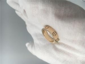 China Brilliant - Cut Diamond Love Solitaire Ring 18K Yellow Gold N4250100 wholesale
