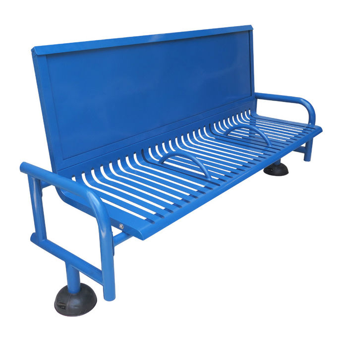 Municipal Street L207cm W65cm Steel Garden Benches