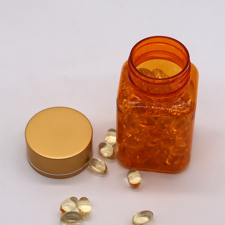 90ML PET Square Transparent Pill Bottle with Various Caps by Chinese Pharmaceutical Company
