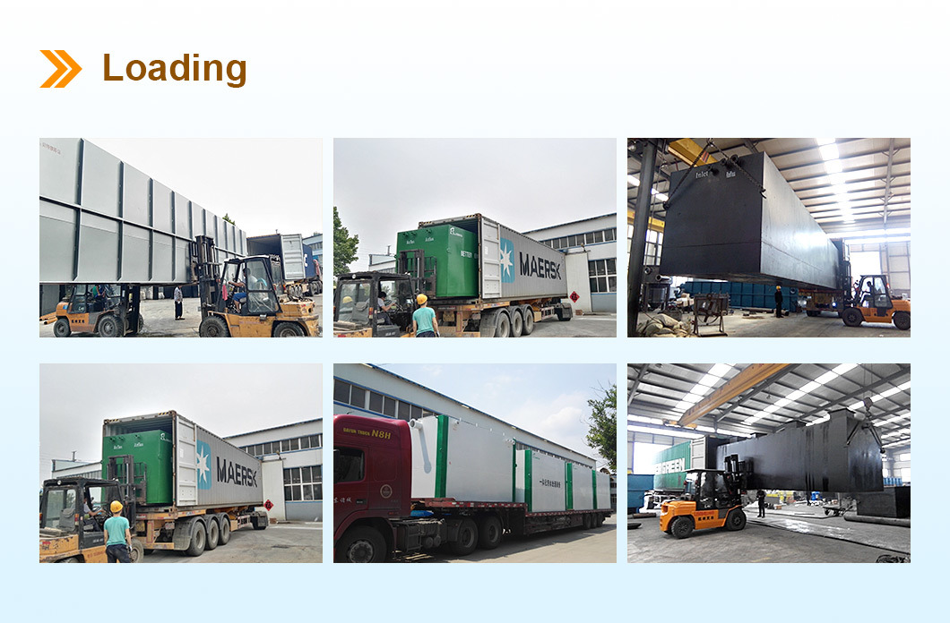 300*150*270cm Small Sewage Treatment Plant For Industrial Domestic Wastewater Treatment