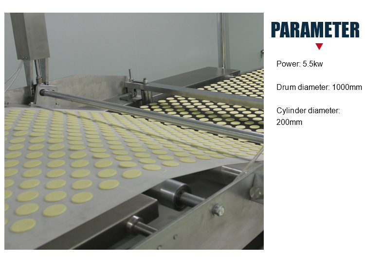 Electric Food Grade Biscuit Production Line Conveyor Belt Machine For Cookies