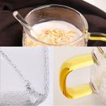 Eco Friendly Speckled Striped 250ml Personalized Glass Cup