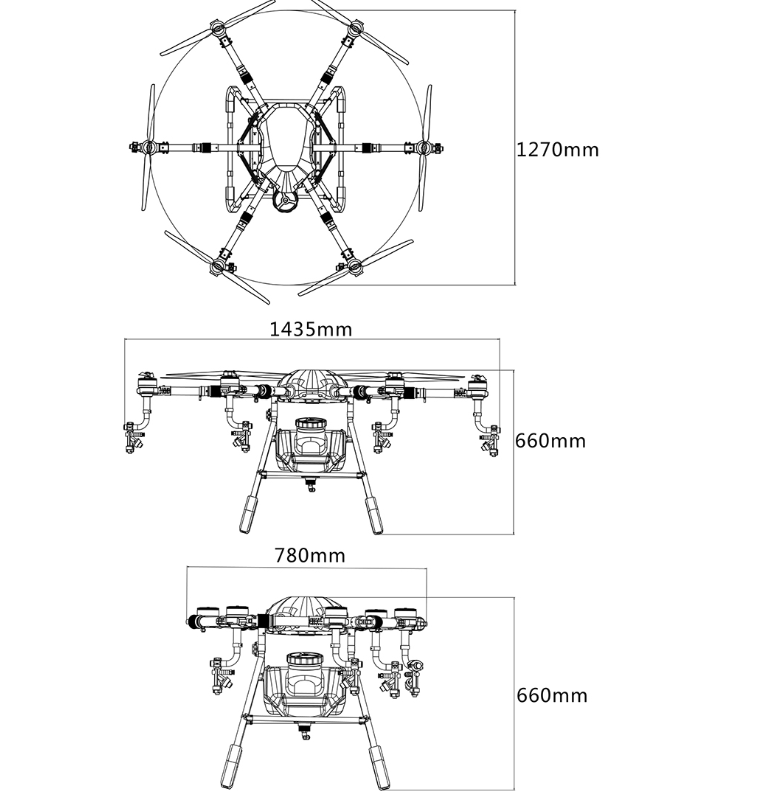 Hang-mounted fire extinguishing equipment / Capable of carrying various mounting devices / Equipped with throwing devices / Wire tensioning and wire