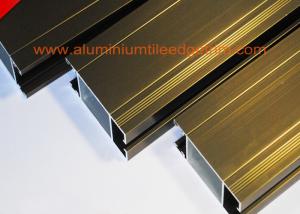 China Anti Corrosion Aluminium Door Profiles Extrusions Electrophoresis Champagne Color wholesale