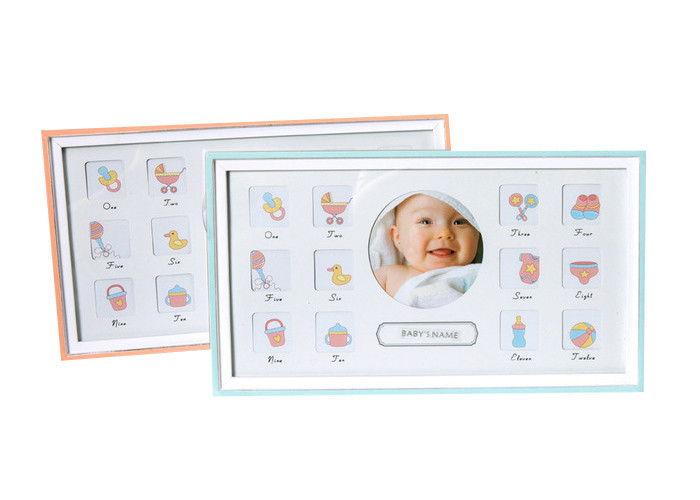 Handmade Baby First 12 Months Photo Frame With Well Polished Vintage Finishing