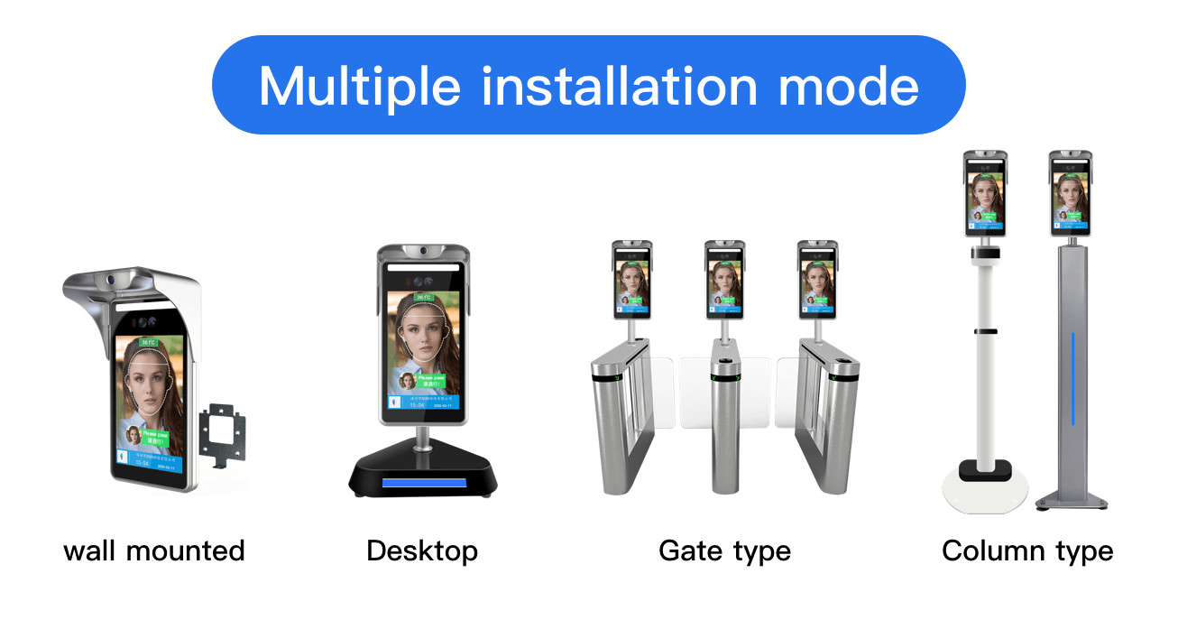 Linux Ip65 Face Recognition Terminal With Temperature Measurement