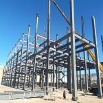 Square Tube Columns Steel Frame Building Construction Strong Combination