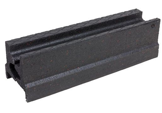 45mm / 66mm Rubber Rail Black Rubber Pad In Railway
