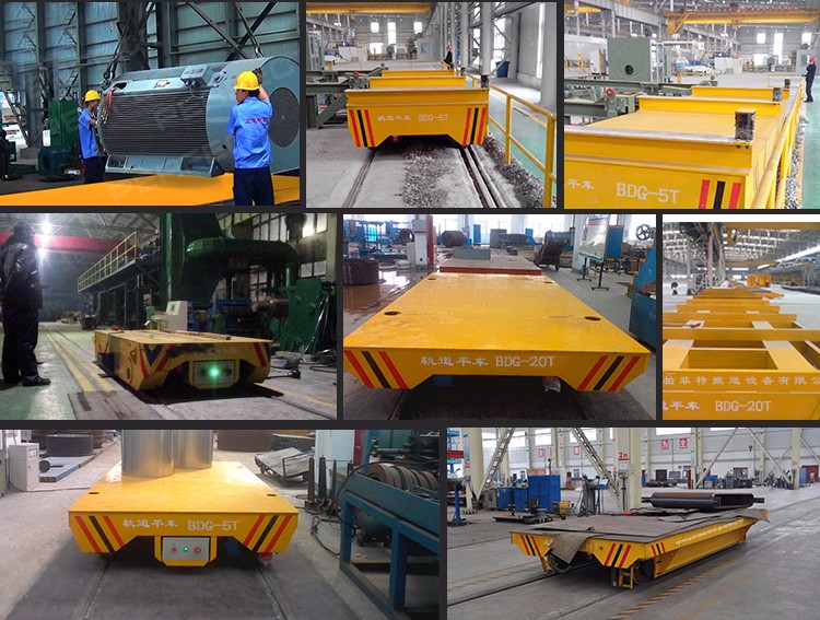 rail powered low voltage rail electric transfer cart 