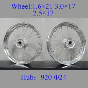 China Professional Chrome Spoke Motorcycle Wheels High Strength Impact - Resistant wholesale