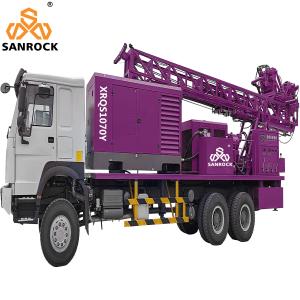 China Truck Mounted Water Well Rig Bore hole 600m Deep Water Well Drilling Rig With Compressor wholesale