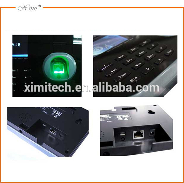 Tcp/ip biometric time attendance system fingerprint time clock time and attendance system