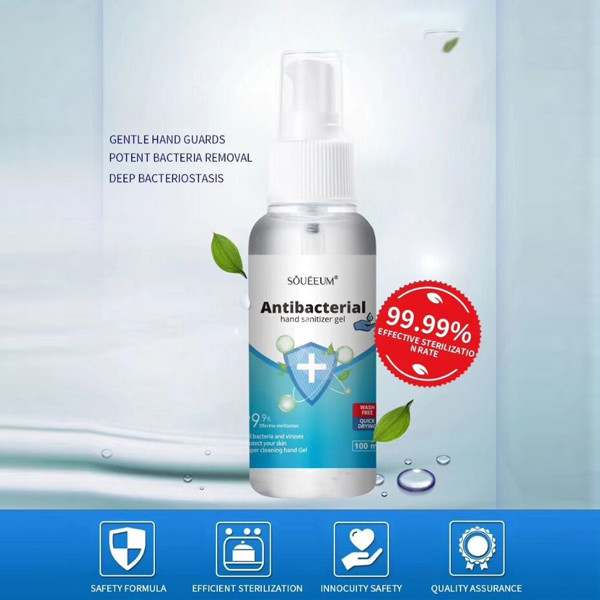 Small Bottle Wash Free Hand Sanitizer 100ml 350ml 500ml Or Customized