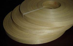 China Natural Golden Teak Wood Veneer Edge Banding Tape/Rolls wholesale