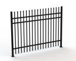 Pressed Top Spear H1500mmxW2450mm Rail 40mmx2 Picket 19mmx19mm Hercules Fencing