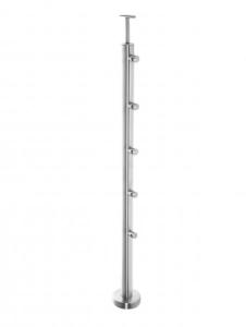 China Anti Corrosion Stainless Steel Railing Balusters For Outdoor / Indoor Balcony wholesale