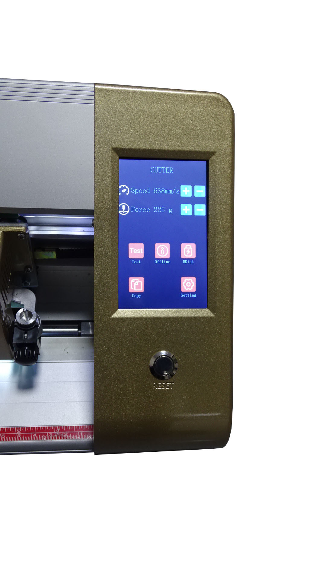 Green Caps Automatic Contour Mini Art Craft Cutting Plotter With LCD Touch Screen