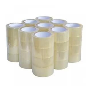 China Transparent Carton Sealing BOPP Packing Tape Logo Printed Clear BOPP Tape wholesale