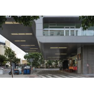 3D Curved Glass Curtain Wall Metal Aluminium Building Facade Waterproof