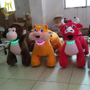 China Hansel amusement park games electric walking plush animal toy ride for kids wholesale