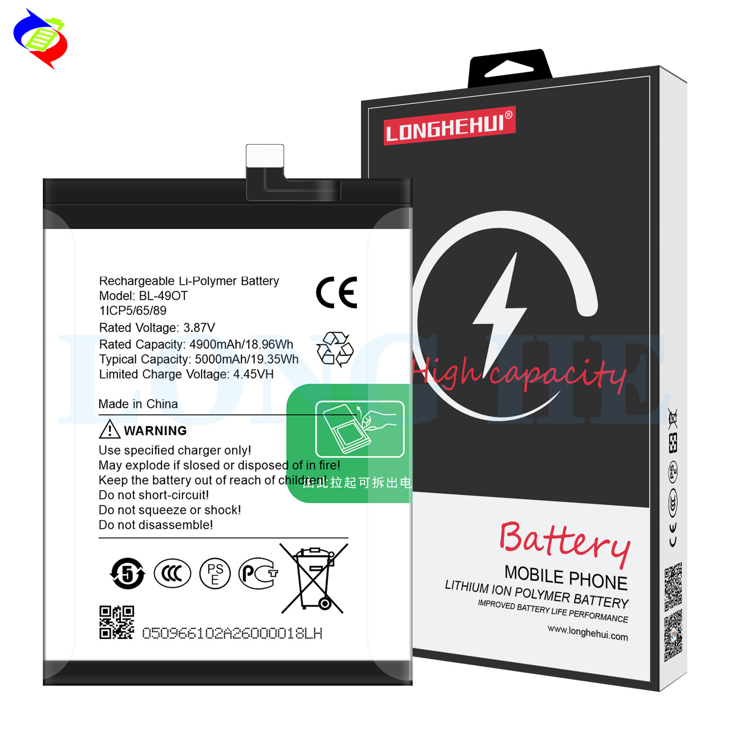 Tecno BL-49OT Li-ion Battery for Camon 20 20 Pro 4G/5G and Spark 20 Pro Mobile Phone
