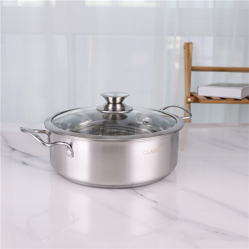 Non Stick 201 Stainless Steel 3pcs Hot Pot Stock Soup Pot