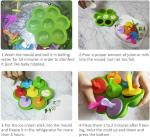 Waterproof Lightweight Silicone Ice Lolly Moulds , Leakproof Silicone Ice Cream
