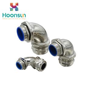 China Right Angle Protection 90 Degree Flexible Conduit Connector IP68 Cable Gland wholesale