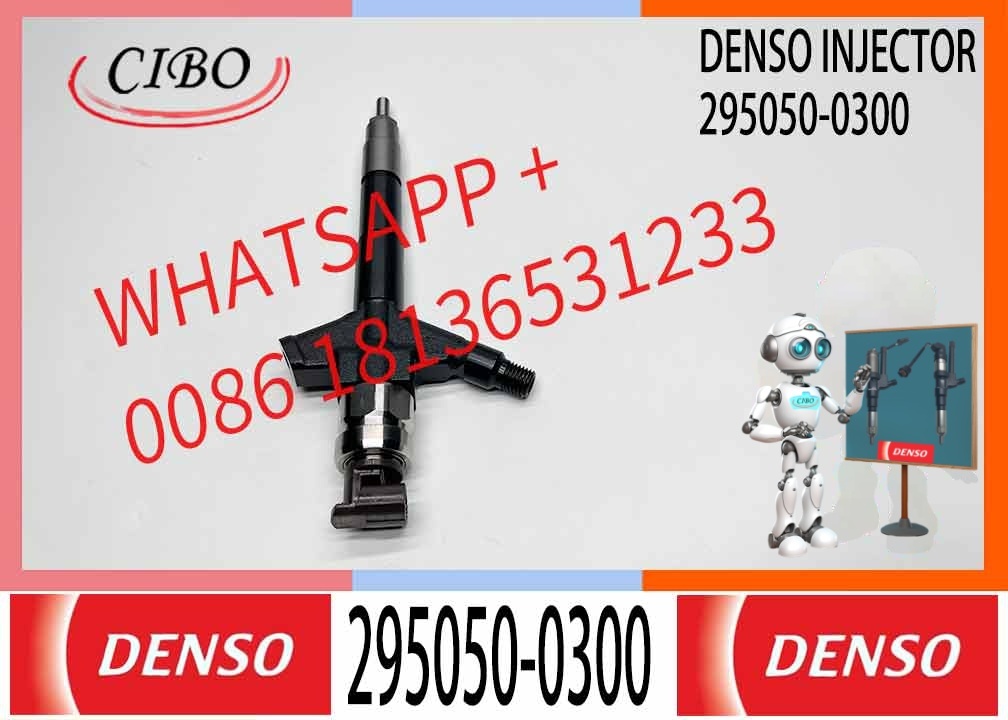 4pcs 295050-0300 Denso Common Rail Diesel Injector Nissan Navara D40(yd25) 16600-5X00A 16600-5X01A Engine