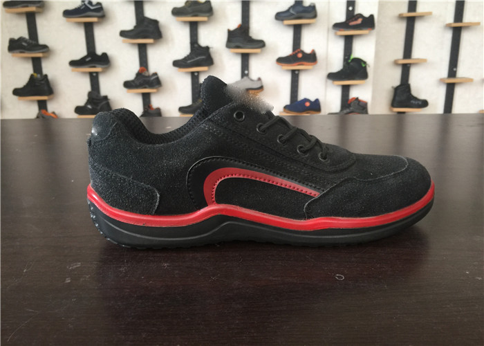 Suede Leather Non Slip Work Shoes Heat Resistant For Logistics Industry