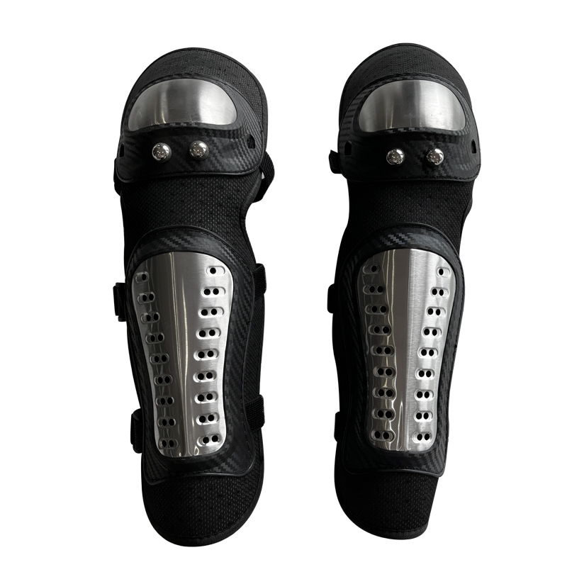 Black Professional Protectors for Bikers' and Motor-Riders Elbows and Knees