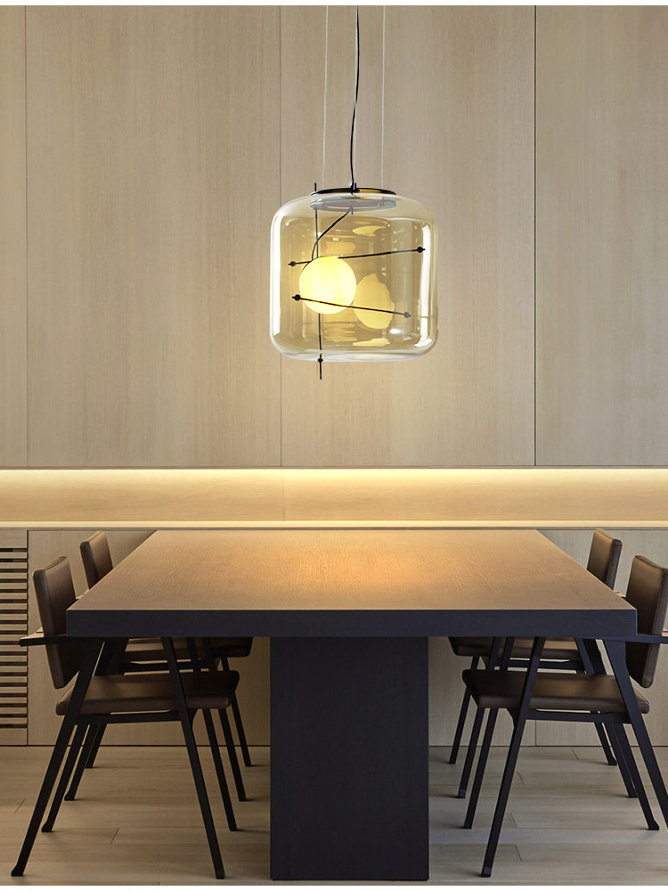 Postmodern Pendant Lamps glass ball lamp Restaurant coffee Bar Plot Pendant Light(WH-GP-132)