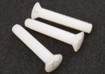 Flat Head White Nylon Screw M6 Cross Recessed Plastic Fastener