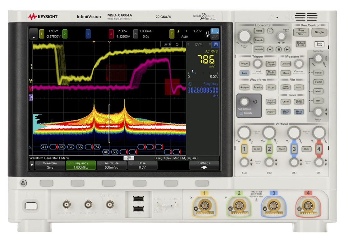 Infinium Agilent Keysight Mixed Signal Oscilloscope MSOX6004A 1-6Ghz 4 Analog Plus 16 Digital Channels