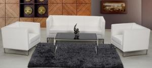 China Modern PU leather China reception office lounge sofa wholesale