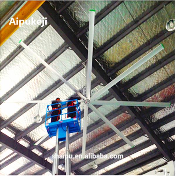 Industrial High Volume Ceiling Fans Warehouse 17 FT With 8 Fan Blades