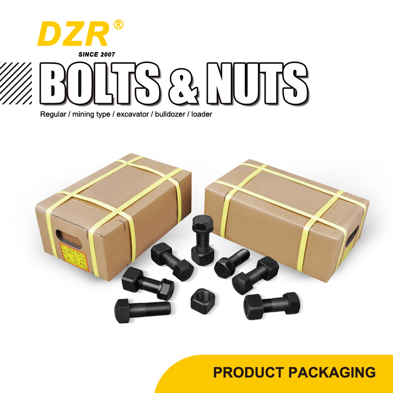 2346681 High Hardness HRC38-42 Black 40Cr 12.9 Grade Excavator and Bulldozer Knife Ang Track Shoe Bolt