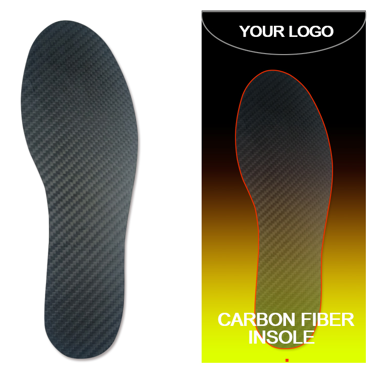 Men Size 10 Carbon Fiber Insoles with Turf Toe Orthotic and Rigid Stabilizer Plate