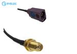 Fakra D Female Jack to SMA Female RG174 Cable Coaxial Pigtail Auto Radio Antenna